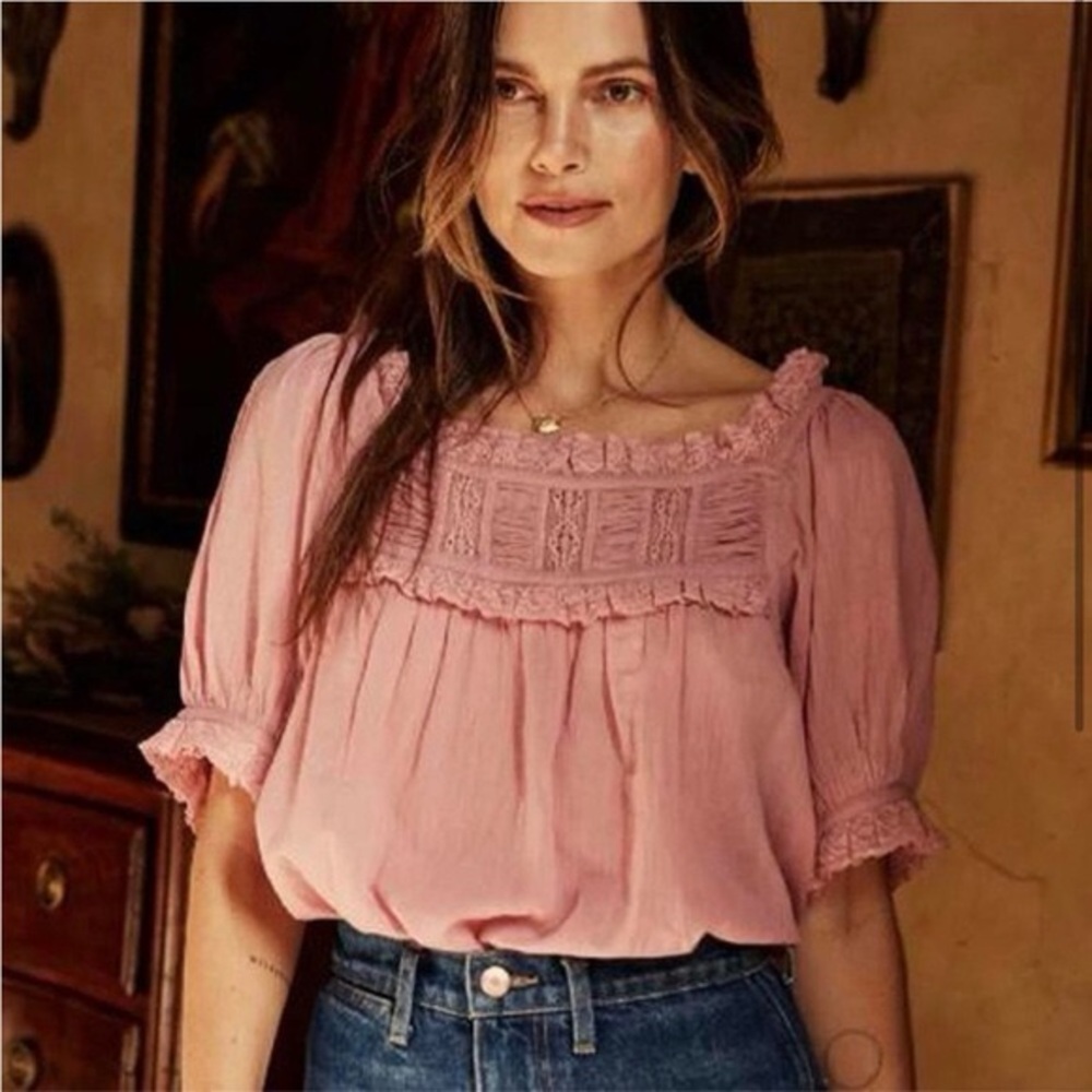 Dôen Frances top in Cosmos Pink